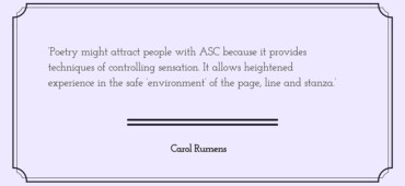 aspie-chromatics carol rumens asberger's syndrome poetry