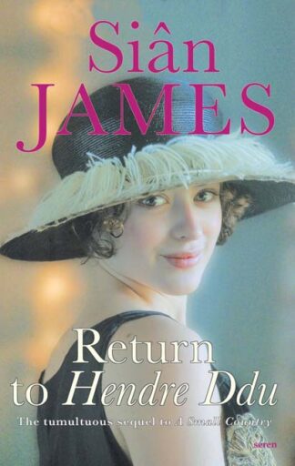 This cover shows a photograph of a young woman dressed in 1920s style clothing looking over her shoulder towards the camera. The text reads: Return to Hendre Ddu, Sian James