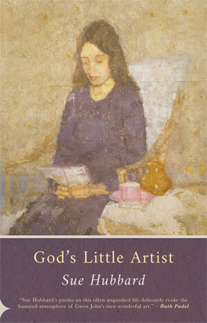 This cover shows a woman looking down at a book in her hands. Next to her is a small table with a teacup. The cover style is slightly blurry, painted by oil paints.
