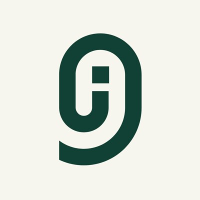 Inclusive Journalism Cymru logo. Green symbol against a cream background