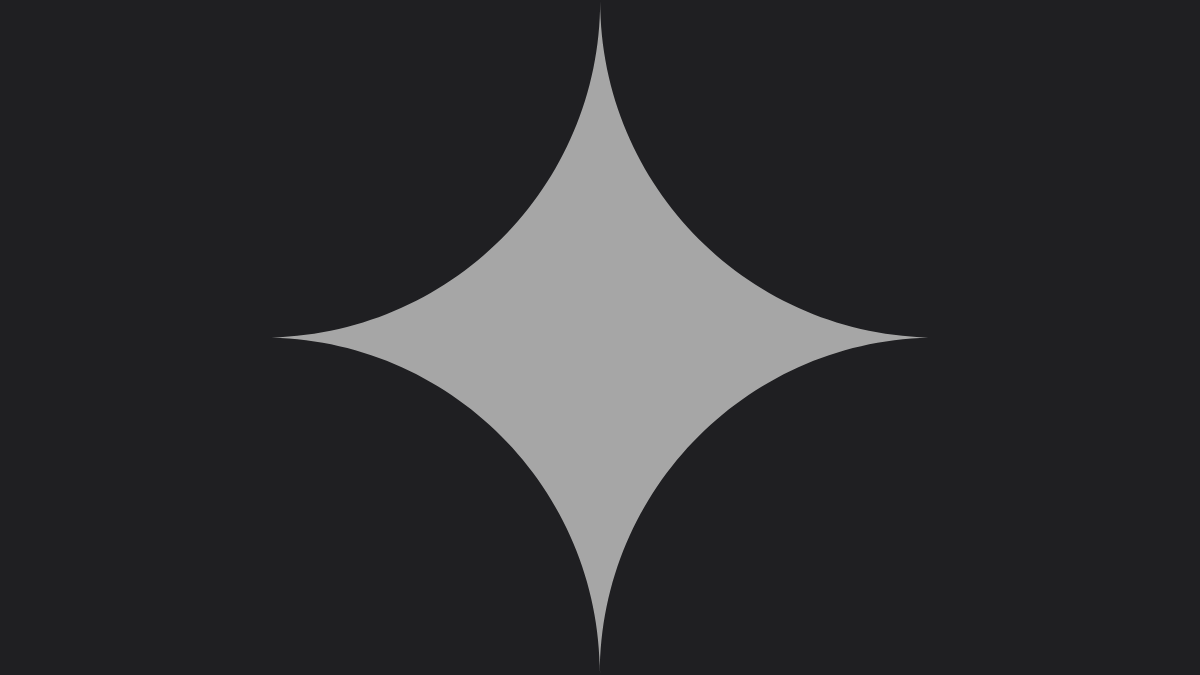 4 pointed star against a black background