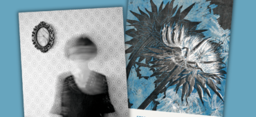 Graphic showing the covers of Hotel Amour and the Storm's Flora alongside the Wales Book of the Year shortlist logo